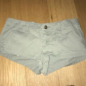 light army green shorts